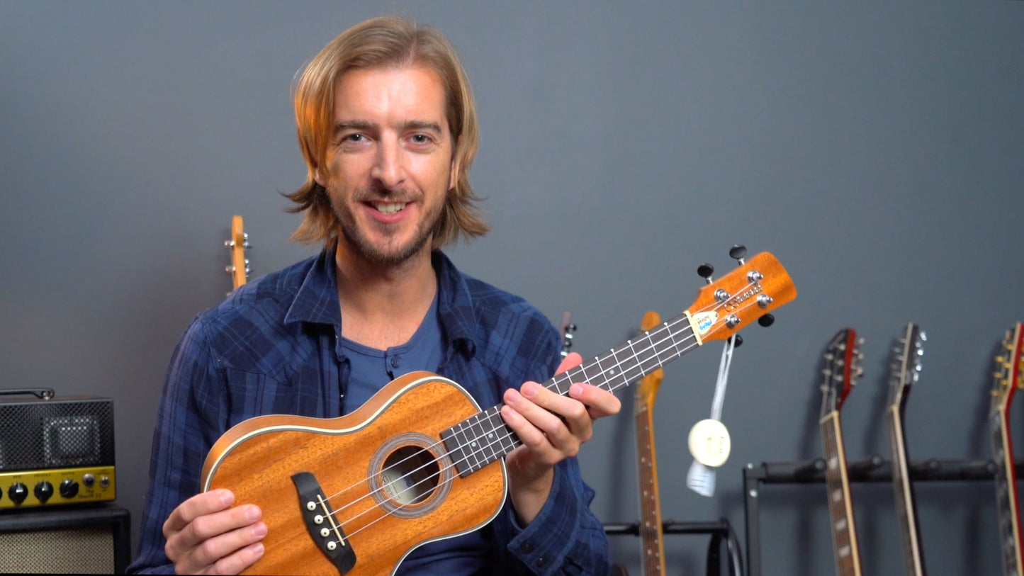 Andy's Signature Ukulele, Tuner & Bag BUNDLE + 3 months FREE Access All Areas website membership