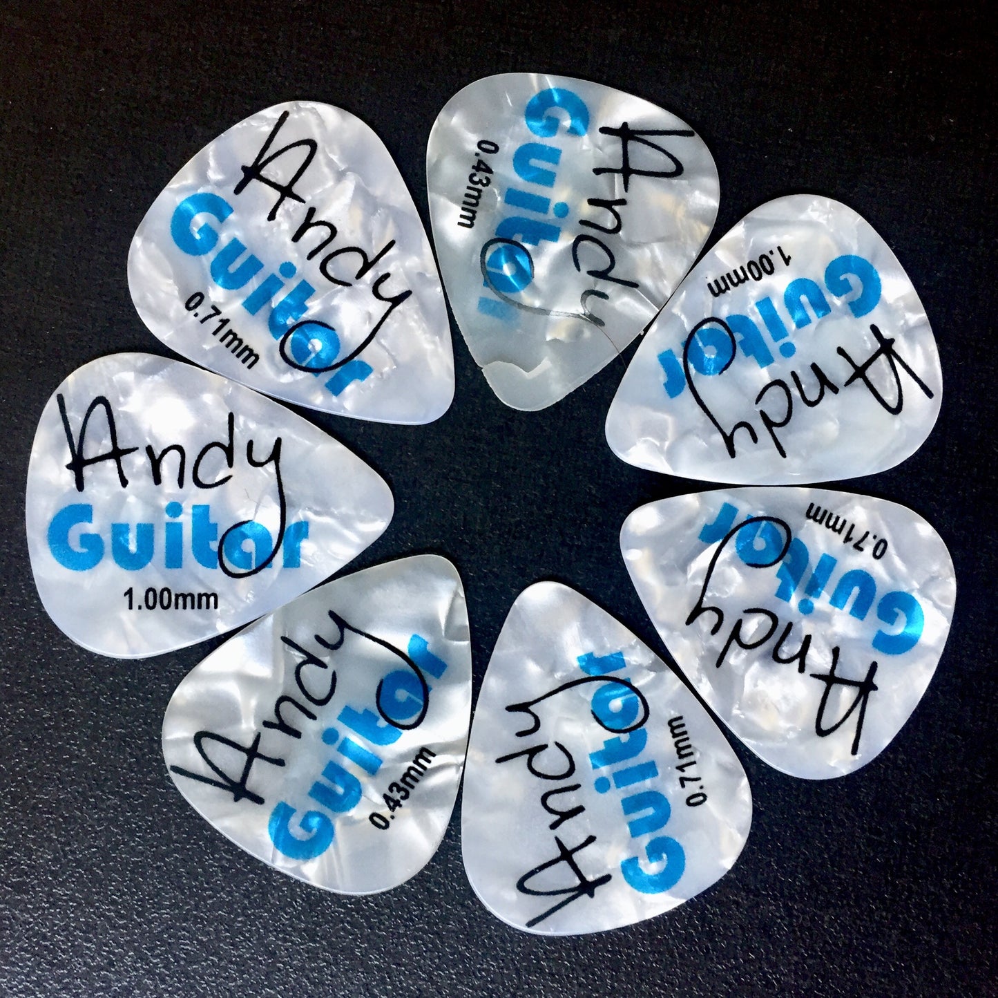 Andy Guitar Picks - Pearl Finish