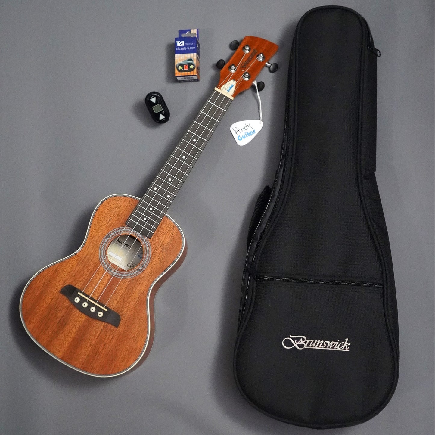 Andy's Signature Ukulele, Tuner & Bag BUNDLE + 3 months FREE Access All Areas website membership